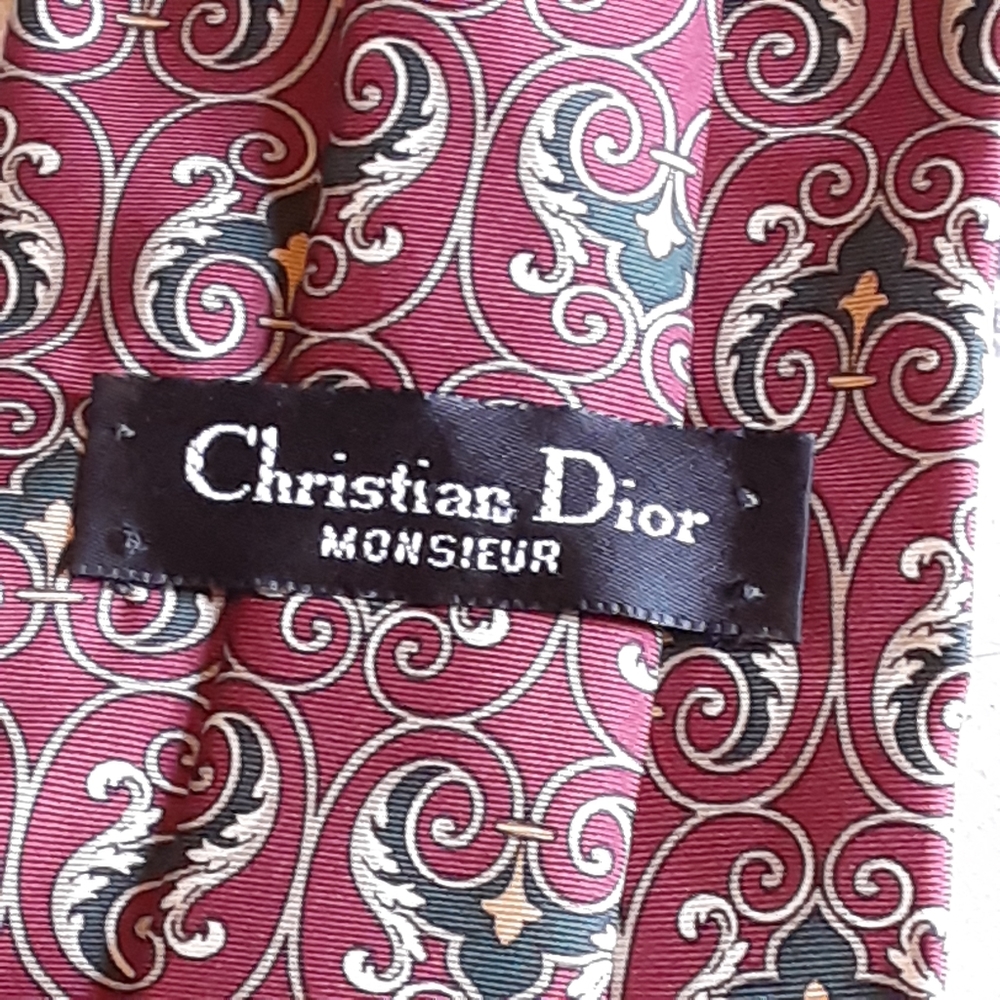 Y2K Christian Dior MONSIEUR USA SILK Necktie - Picture 2 of 6